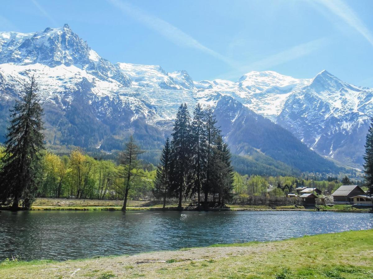 Vue Montblanc Magique En Centre-Ville Avec Parking Chamonix Bagian luar foto