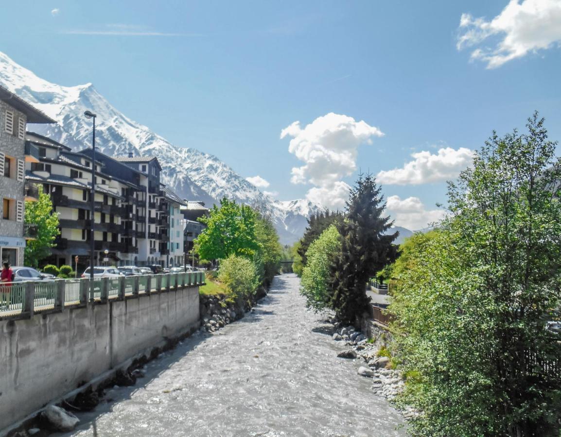 Vue Montblanc Magique En Centre-Ville Avec Parking Chamonix Bagian luar foto