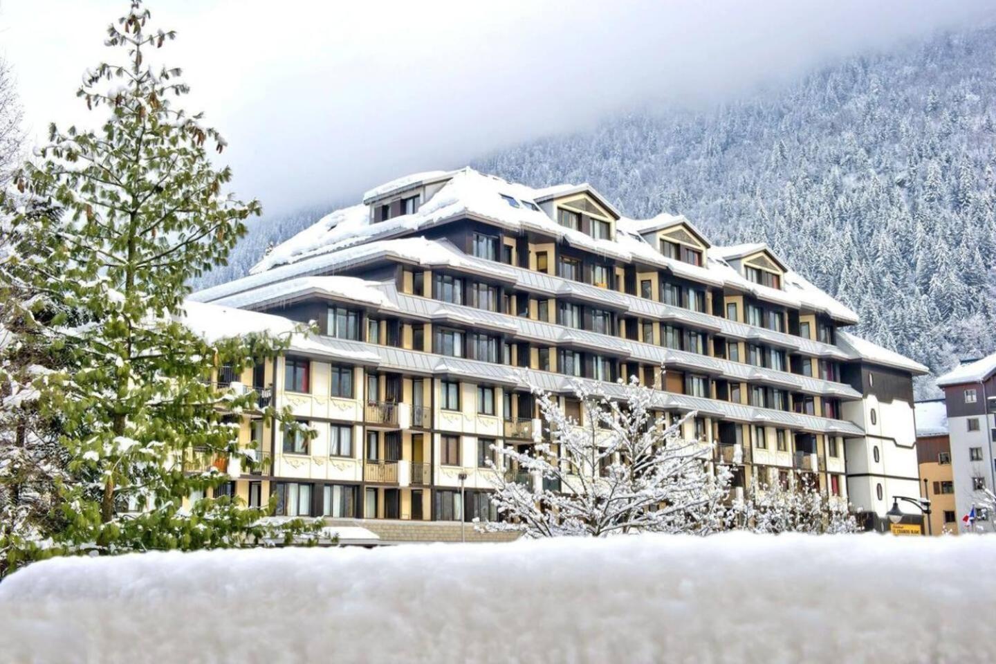 Vue Montblanc Magique En Centre-Ville Avec Parking Chamonix Bagian luar foto