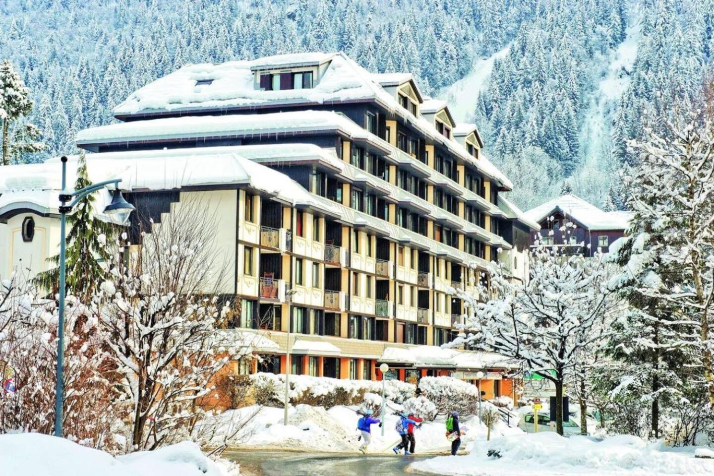 Vue Montblanc Magique En Centre-Ville Avec Parking Chamonix Bagian luar foto